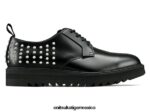 Onitsuka Tiger zapatos 4P8D6N17 negro unisexo derbi tachonado