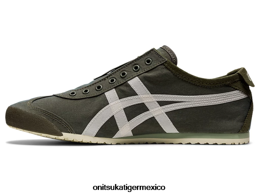 Onitsuka Tiger zapatos 4P8D6N180 manto verde/abedul unisexo México 66 sin cordones - Image 4