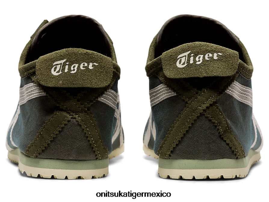 Onitsuka Tiger zapatos 4P8D6N180 manto verde/abedul unisexo México 66 sin cordones - Image 5