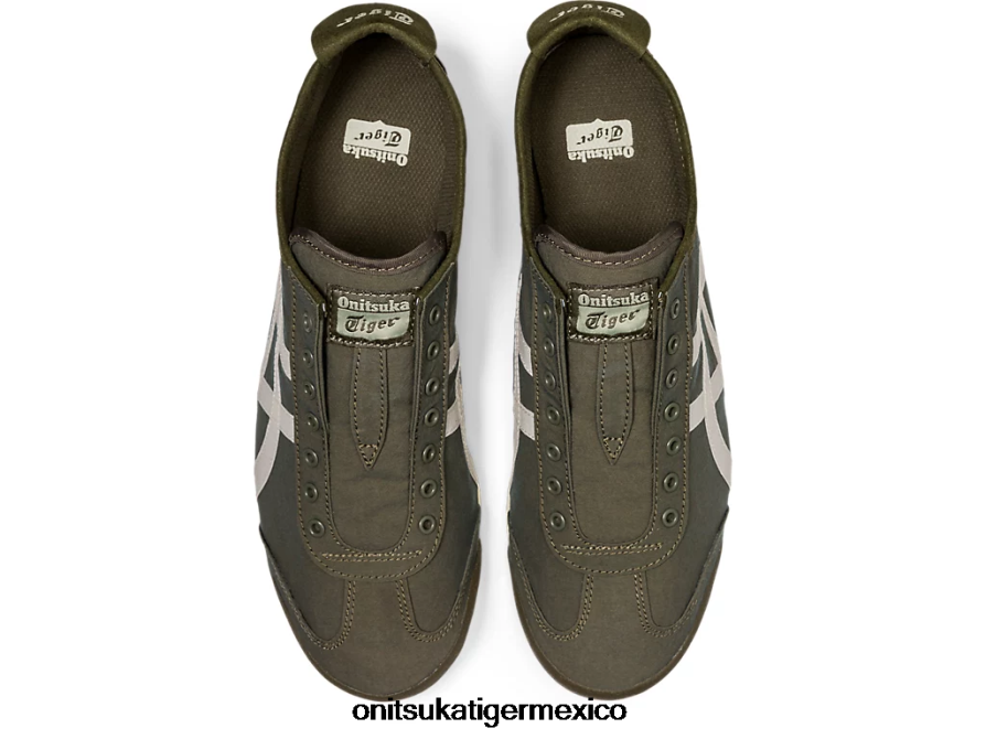 Onitsuka Tiger zapatos 4P8D6N180 manto verde/abedul unisexo México 66 sin cordones - Image 6
