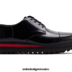 Onitsuka Tiger zapatos 4P8D6N220 negro/rojo clásico hombres derby