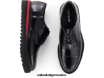 Onitsuka Tiger zapatos 4P8D6N220 negro/rojo clásico hombres derby - Image 5