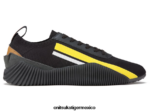 Onitsuka Tiger zapatos 4P8D6N246 negro/amarillo vibrante unisexo tejido acromount