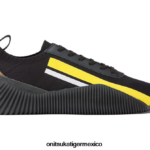 Onitsuka Tiger zapatos 4P8D6N246 negro/amarillo vibrante unisexo tejido acromount
