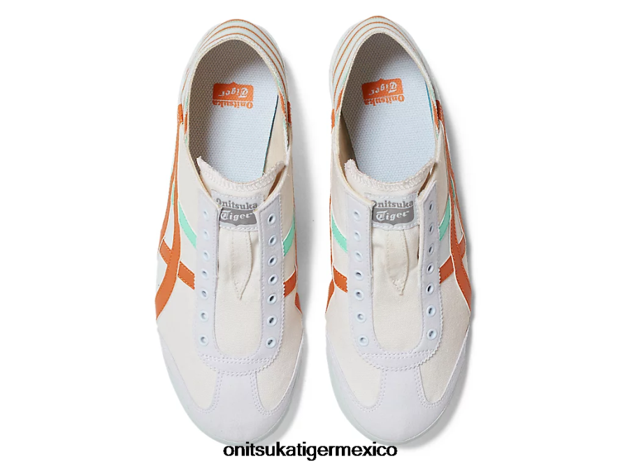 Onitsuka Tiger zapatos 4P8D6N25 blanco/naranja óxido unisexo méxico 66 paraty - Image 6