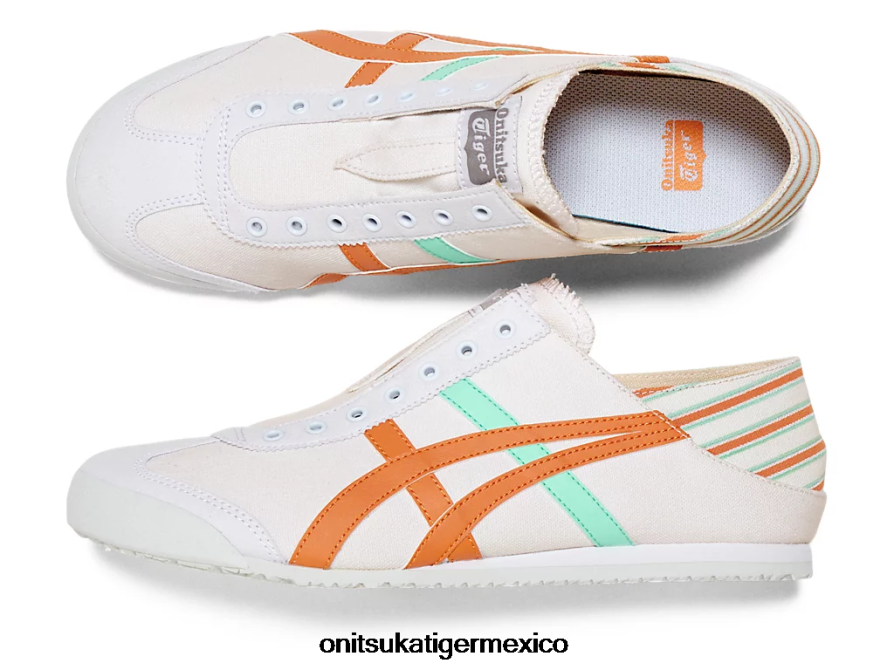 Onitsuka Tiger zapatos 4P8D6N25 blanco/naranja óxido unisexo méxico 66 paraty - Image 8