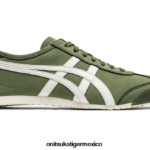 Onitsuka Tiger zapatos 4P8D6N260 verde manto/crema unisexo México 66