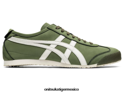 Onitsuka Tiger zapatos 4P8D6N260 verde manto/crema unisexo México 66