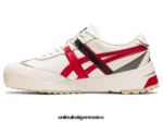 Onitsuka Tiger zapatos 4P8D6N265 crema/rojo clásico unisexo delegación ex - Image 4
