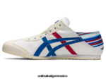 Onitsuka Tiger zapatos 4P8D6N341 blanco/azul clásico unisexo méxico 66 paraty - Image 4
