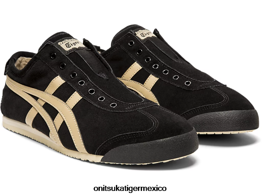 Onitsuka Tiger zapatos 4P8D6N348 crepé negro/madera unisexo México 66 sin cordones - Image 2