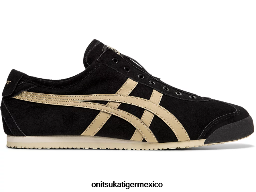 onitsuka_tiger_zapatos_4p8d6n348_crepe_negro_madera_unisexo_mexico_66_sin_cordones.png Onitsuka Tiger zapatos 4P8D6N348 crepé negro/madera unisexo México 66 sin cordones - Image 1