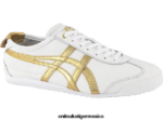 Onitsuka Tiger zapatos 4P8D6N352 Oro blanco unisexo México 66 - Image 2