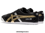 Onitsuka Tiger zapatos 4P8D6N357 oro negro unisexo México 66 - Image 3