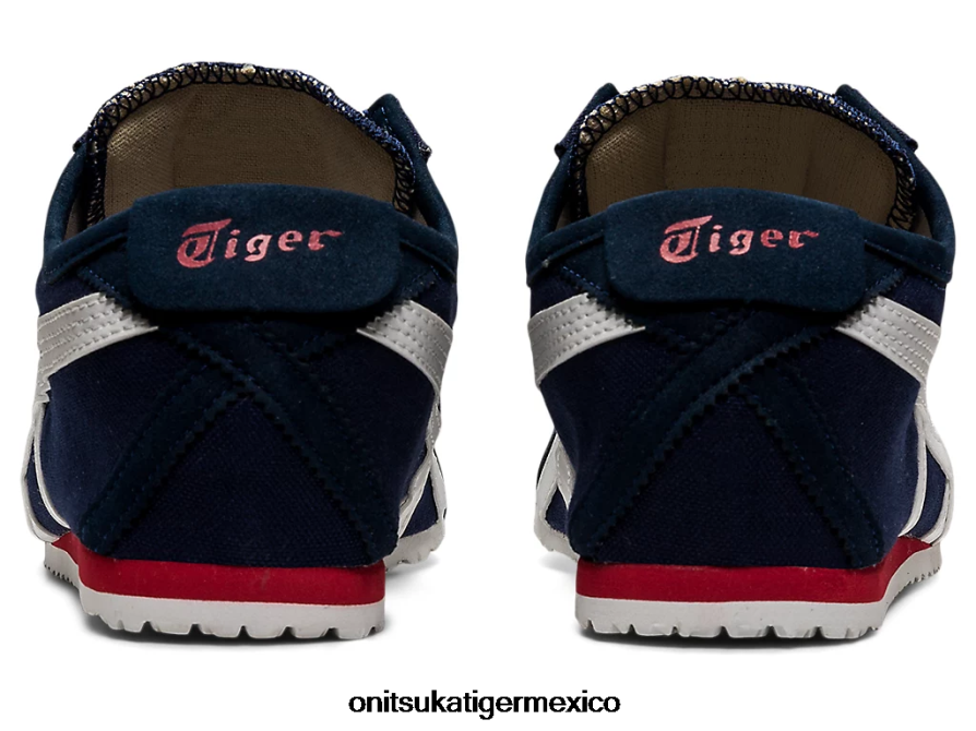 Onitsuka Tiger zapatos 4P8D6N362 azul marino/blanco roto unisexo México 66 sin cordones - Image 5