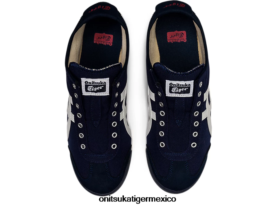Onitsuka Tiger zapatos 4P8D6N362 azul marino/blanco roto unisexo México 66 sin cordones - Image 6