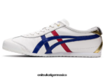 Onitsuka Tiger zapatos 4P8D6N363 blanco/azul oscuro unisexo México 66 - Image 4