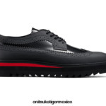Onitsuka Tiger zapatos 4P8D6N371 negro/rojo clásico hombres acento irlandés