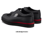 Onitsuka Tiger zapatos 4P8D6N371 negro/rojo clásico hombres acento irlandés - Image 3