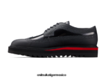 Onitsuka Tiger zapatos 4P8D6N371 negro/rojo clásico hombres acento irlandés - Image 4