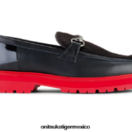 Onitsuka Tiger zapatos 4P8D6N540 negro/rojo clásico mujer poco holgazán