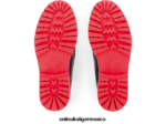 Onitsuka Tiger zapatos 4P8D6N540 negro/rojo clásico mujer poco holgazán - Image 3