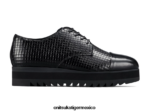 Onitsuka Tiger zapatos 4P8D6N547 negro mujer derby