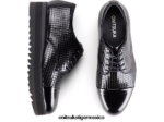 Onitsuka Tiger zapatos 4P8D6N547 negro mujer derby - Image 8