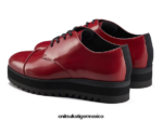 Onitsuka Tiger zapatos 4P8D6N548 rojo remolacha mujer derby - Image 3