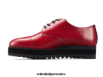 Onitsuka Tiger zapatos 4P8D6N548 rojo remolacha mujer derby - Image 4