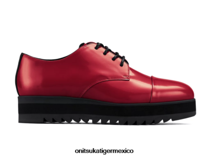 Onitsuka Tiger zapatos 4P8D6N548 rojo remolacha mujer derby