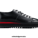 Onitsuka Tiger zapatos 4P8D6N555 negro/rojo clásico mujer cordones