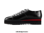 Onitsuka Tiger zapatos 4P8D6N555 negro/rojo clásico mujer cordones - Image 6