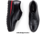 Onitsuka Tiger zapatos 4P8D6N556 negro/rojo clásico mujer derby - Image 9