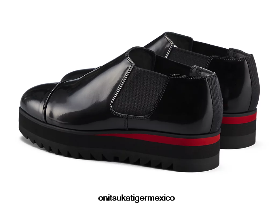 Onitsuka Tiger zapatos 4P8D6N557 negro/rojo clásico mujer bota lateral gore lo - Image 3