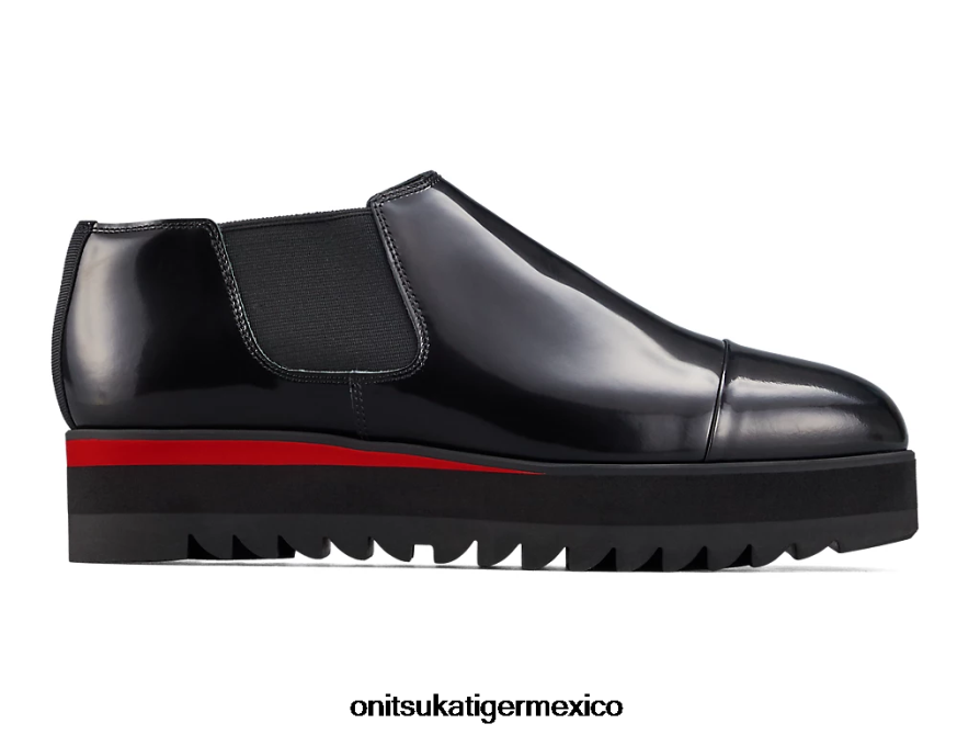 onitsuka_tiger_zapatos_4p8d6n557_negro_rojo_clasico_mujer_bota_lateral_gore_lo.png Onitsuka Tiger zapatos 4P8D6N557 negro/rojo clásico mujer bota lateral gore lo - Image 1