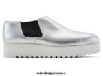 Onitsuka Tiger zapatos 4P8D6N558 plata mujer bota lateral gore lo