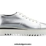 Onitsuka Tiger zapatos 4P8D6N559 plata mujer cordones