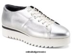 Onitsuka Tiger zapatos 4P8D6N559 plata mujer cordones - Image 5