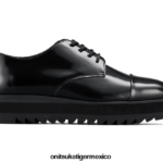 Onitsuka Tiger zapatos 4P8D6N560 negro brillante mujer derby
