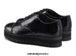 Onitsuka Tiger zapatos 4P8D6N560 negro brillante mujer derby - Image 3