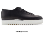 Onitsuka Tiger zapatos 4P8D6N561 negro mujer cordones