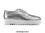 Onitsuka Tiger zapatos 4P8D6N566 plata mujer acento irlandés