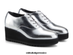 Onitsuka Tiger zapatos 4P8D6N570 plata mujer cuña-o - Image 8