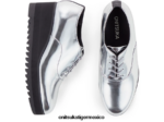 Onitsuka Tiger zapatos 4P8D6N570 plata mujer cuña-o - Image 9