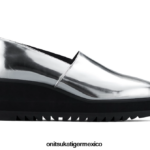 Onitsuka Tiger zapatos 4P8D6N571 plata mujer porciones