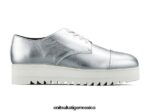 Onitsuka Tiger zapatos 4P8D6N572 plata mujer derby