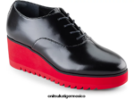 Onitsuka Tiger zapatos 4P8D6N576 negro/rojo clásico mujer cuña-o - Image 2