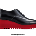 Onitsuka Tiger zapatos 4P8D6N576 negro/rojo clásico mujer cuña-o