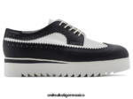 Onitsuka Tiger zapatos 4P8D6N577 blanco negro mujer acento irlandés